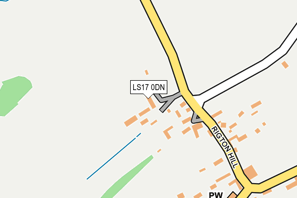LS17 0DN map - OS OpenMap – Local (Ordnance Survey)