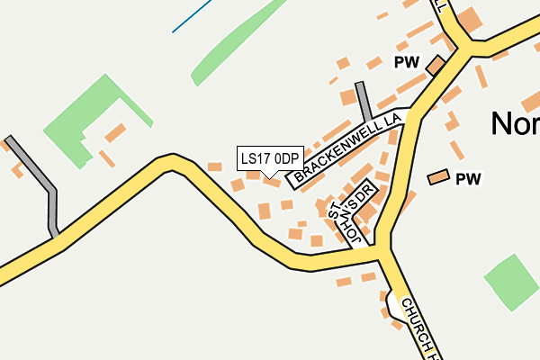 LS17 0DP map - OS OpenMap – Local (Ordnance Survey)