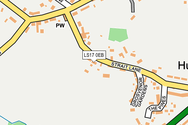 LS17 0EB map - OS OpenMap – Local (Ordnance Survey)