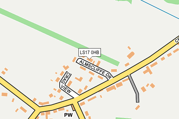 LS17 0HB map - OS OpenMap – Local (Ordnance Survey)