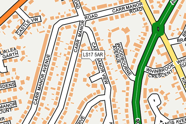 LS17 5AR map - OS OpenMap – Local (Ordnance Survey)