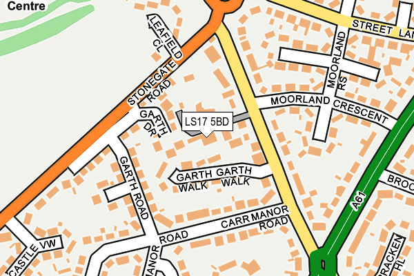 LS17 5BD map - OS OpenMap – Local (Ordnance Survey)