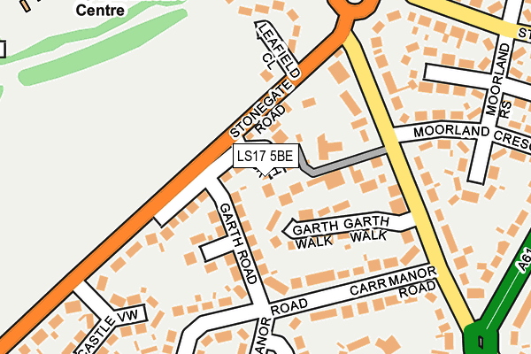 LS17 5BE map - OS OpenMap – Local (Ordnance Survey)