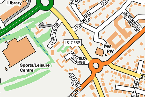 LS17 5BP map - OS OpenMap – Local (Ordnance Survey)