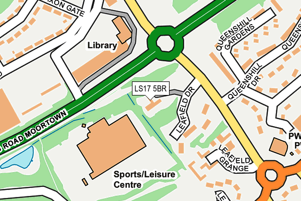 LS17 5BR map - OS OpenMap – Local (Ordnance Survey)