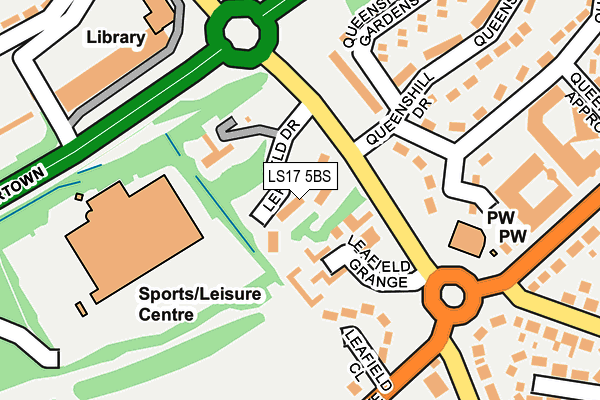 LS17 5BS map - OS OpenMap – Local (Ordnance Survey)