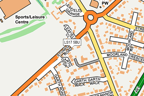 LS17 5BU map - OS OpenMap – Local (Ordnance Survey)