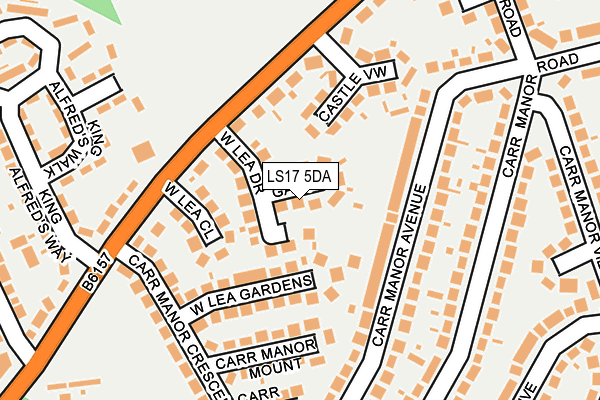 LS17 5DA map - OS OpenMap – Local (Ordnance Survey)