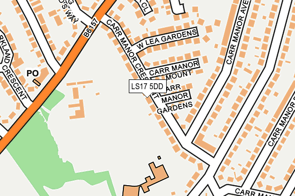 LS17 5DD map - OS OpenMap – Local (Ordnance Survey)