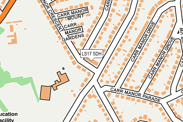 LS17 5DH map - OS OpenMap – Local (Ordnance Survey)