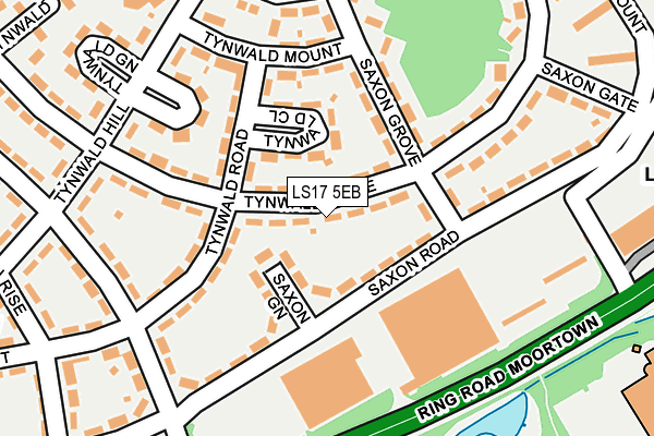 LS17 5EB map - OS OpenMap – Local (Ordnance Survey)
