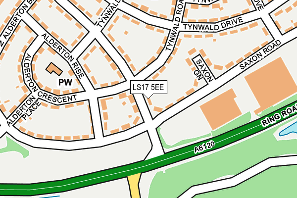 LS17 5EE map - OS OpenMap – Local (Ordnance Survey)