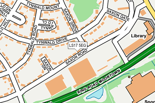 LS17 5EG map - OS OpenMap – Local (Ordnance Survey)
