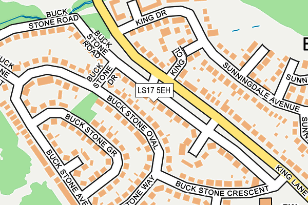 LS17 5EH map - OS OpenMap – Local (Ordnance Survey)