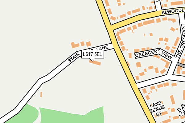 LS17 5EL map - OS OpenMap – Local (Ordnance Survey)