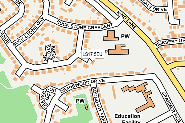 LS17 5EU map - OS OpenMap – Local (Ordnance Survey)