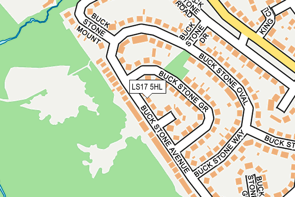 LS17 5HL map - OS OpenMap – Local (Ordnance Survey)