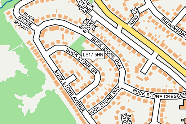 LS17 5HN map - OS OpenMap – Local (Ordnance Survey)