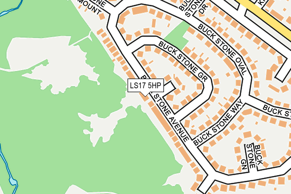 LS17 5HP map - OS OpenMap – Local (Ordnance Survey)