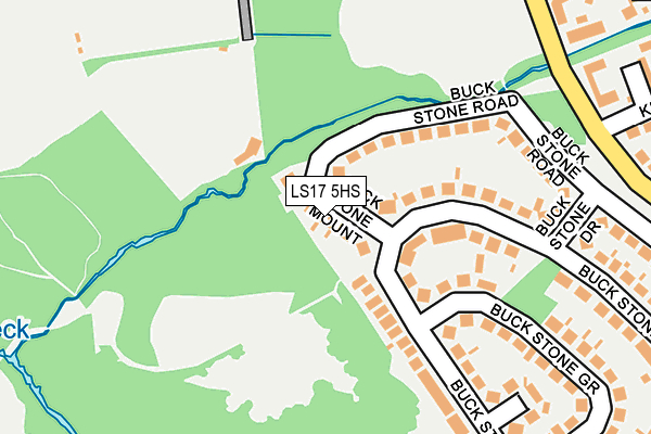 LS17 5HS map - OS OpenMap – Local (Ordnance Survey)