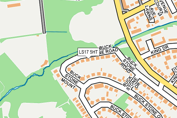 LS17 5HT map - OS OpenMap – Local (Ordnance Survey)