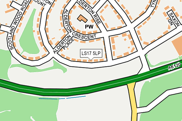 LS17 5LP map - OS OpenMap – Local (Ordnance Survey)