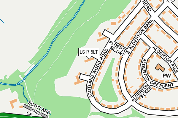 LS17 5LT map - OS OpenMap – Local (Ordnance Survey)