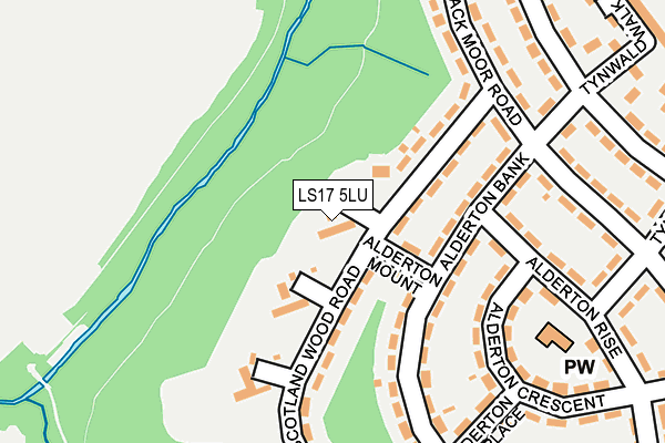 LS17 5LU map - OS OpenMap – Local (Ordnance Survey)