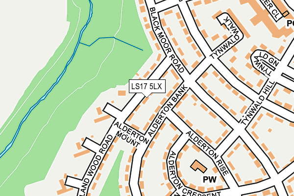 LS17 5LX map - OS OpenMap – Local (Ordnance Survey)