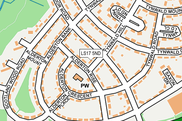 LS17 5ND map - OS OpenMap – Local (Ordnance Survey)