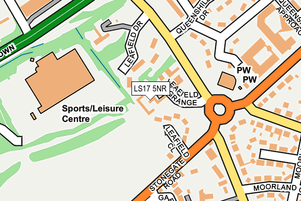 LS17 5NR map - OS OpenMap – Local (Ordnance Survey)