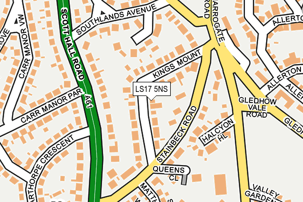 LS17 5NS map - OS OpenMap – Local (Ordnance Survey)