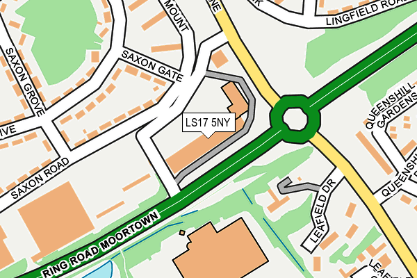 LS17 5NY map - OS OpenMap – Local (Ordnance Survey)