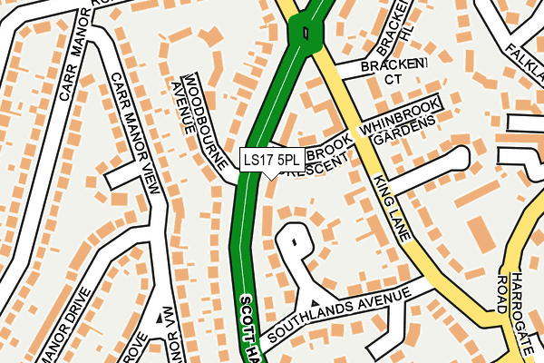 LS17 5PL map - OS OpenMap – Local (Ordnance Survey)