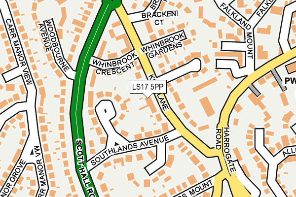 LS17 5PP map - OS OpenMap – Local (Ordnance Survey)