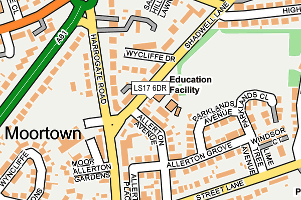 LS17 6DR map - OS OpenMap – Local (Ordnance Survey)