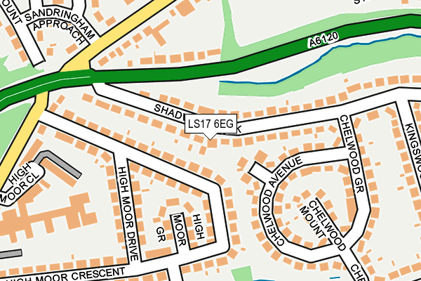 LS17 6EG map - OS OpenMap – Local (Ordnance Survey)