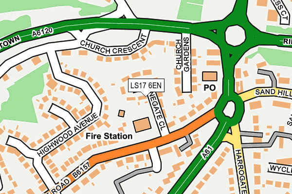 LS17 6EN map - OS OpenMap – Local (Ordnance Survey)