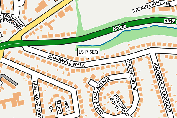 LS17 6EQ map - OS OpenMap – Local (Ordnance Survey)