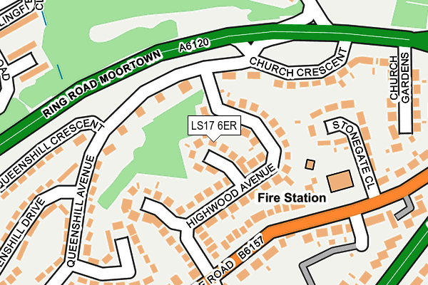 LS17 6ER map - OS OpenMap – Local (Ordnance Survey)