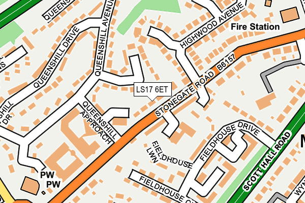 LS17 6ET map - OS OpenMap – Local (Ordnance Survey)