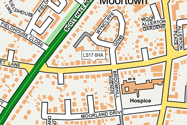 LS17 6HA map - OS OpenMap – Local (Ordnance Survey)
