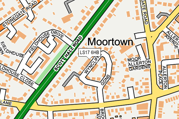 LS17 6HB map - OS OpenMap – Local (Ordnance Survey)