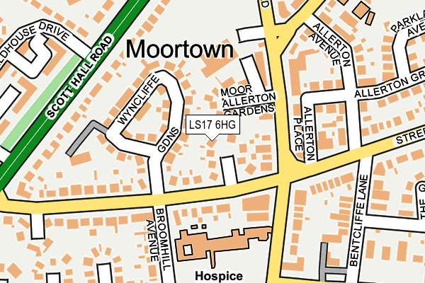LS17 6HG map - OS OpenMap – Local (Ordnance Survey)