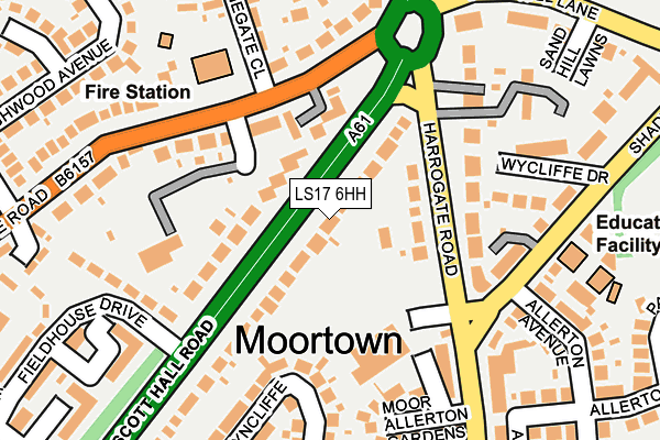 LS17 6HH map - OS OpenMap – Local (Ordnance Survey)