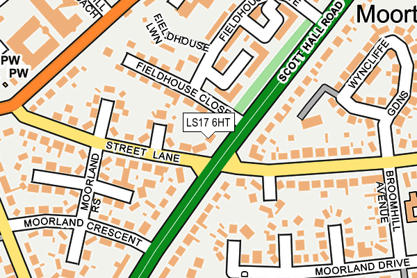 LS17 6HT map - OS OpenMap – Local (Ordnance Survey)