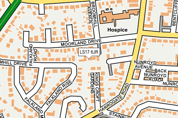 LS17 6JR map - OS OpenMap – Local (Ordnance Survey)