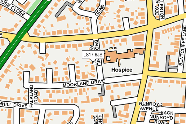 LS17 6JS map - OS OpenMap – Local (Ordnance Survey)