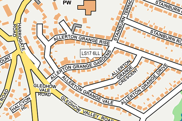 LS17 6LL map - OS OpenMap – Local (Ordnance Survey)
