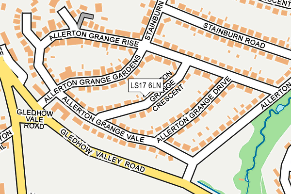 LS17 6LN map - OS OpenMap – Local (Ordnance Survey)